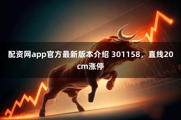配资网app官方最新版本介绍 301158，直线20cm涨停